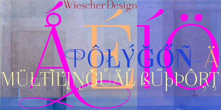 Polygon A Font Poster 1