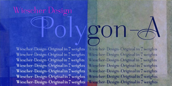 Polygon A Font Poster 4
