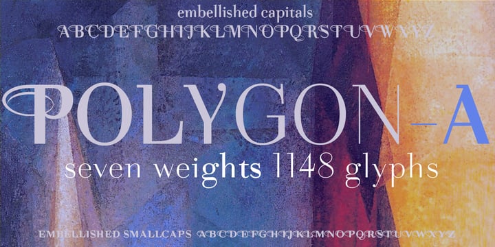 Polygon A Font Poster 5