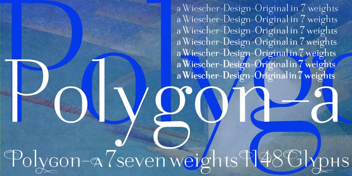 Polygon A Font Poster 8