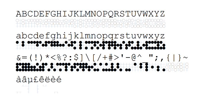 Go Braille Font Poster 2