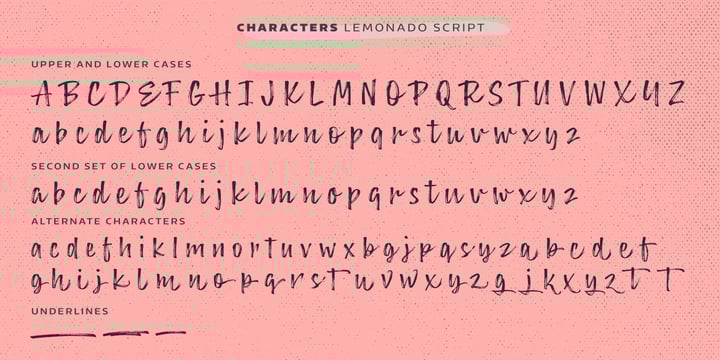 Lemonado Font Poster 2