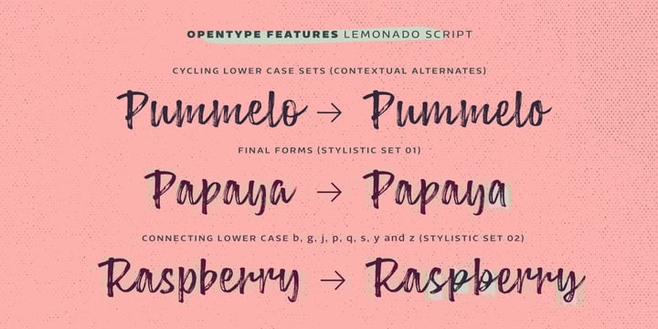 Lemonado Font Poster 5