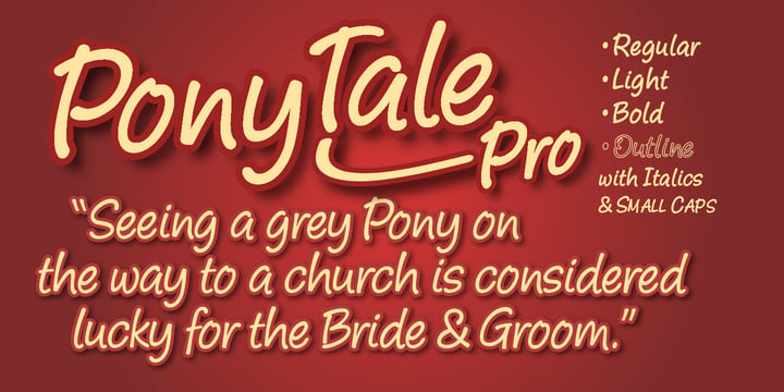 Pony Tale Pro Font Poster 1