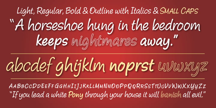 Pony Tale Pro Font Poster 5