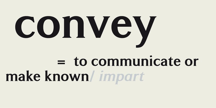 Convey Font Poster 3