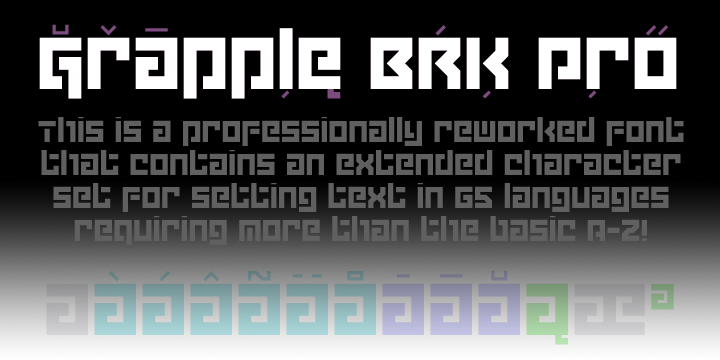 Grapple BRK Pro Font Poster 1