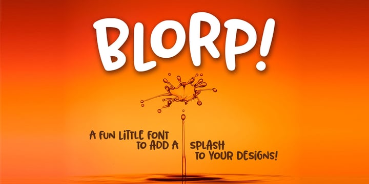 Blorp Font Poster 7