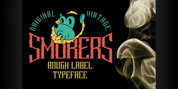 Smokers Font Poster 4