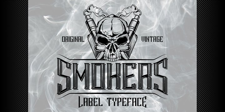 Smokers Font Poster 6