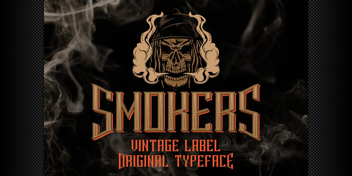 Smokers Font Poster 8