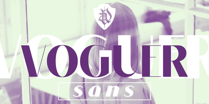 Voguer Sans Font Poster 1