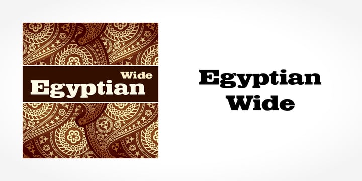 Egyptian Wide Font Poster 5