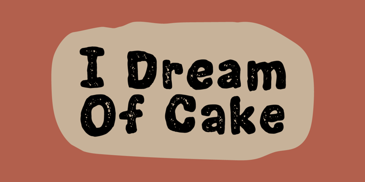 I Dream Of Cake Font Poster 8
