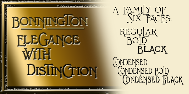 Bonnington Font Poster 1