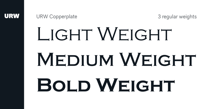 Copperplate Font Poster 3