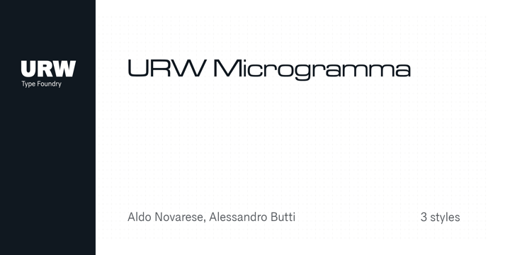 Microgramma Font Poster 1