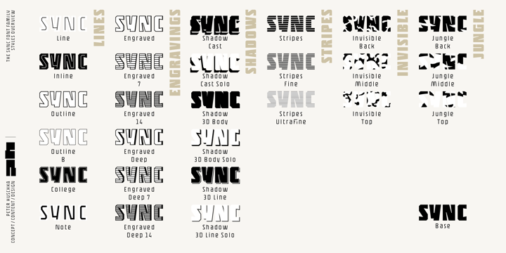 Sync Font Poster 16