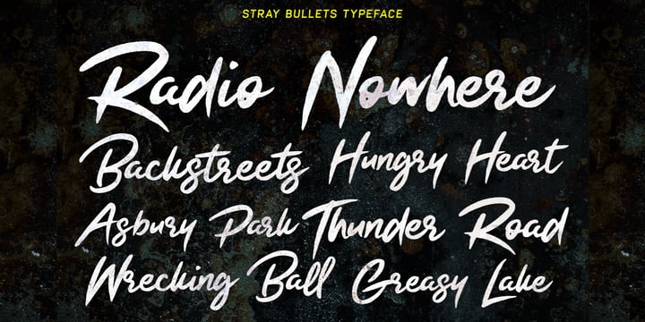 Stray Bullets Font Poster 8
