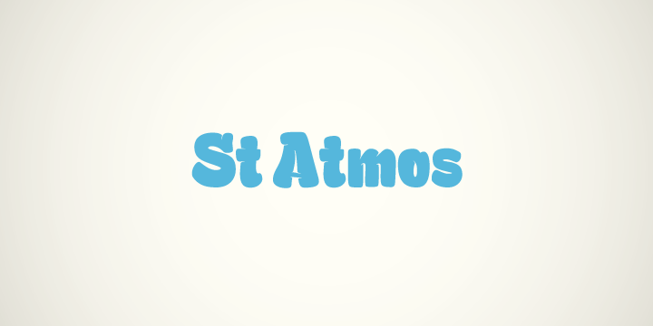 St Atmos Font Poster 1