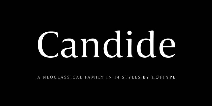 Candide Font Poster 1