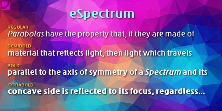 eSpectrum Font Poster 3