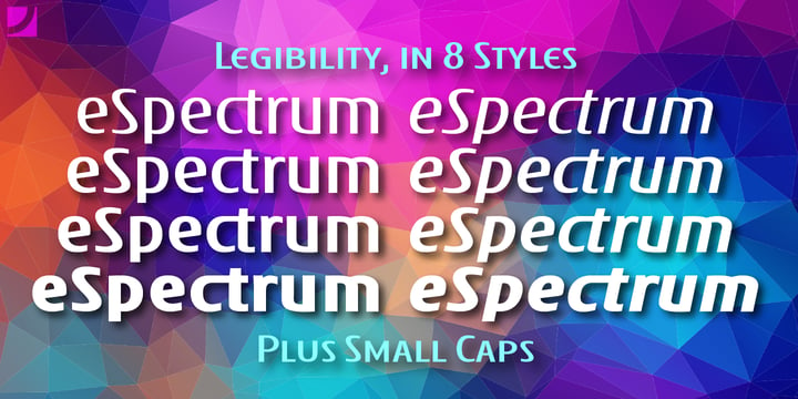eSpectrum Font Poster 2