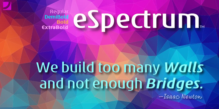 eSpectrum Font Poster 1