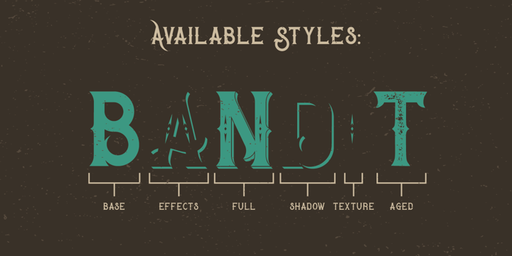 Bandidas Font Poster 5