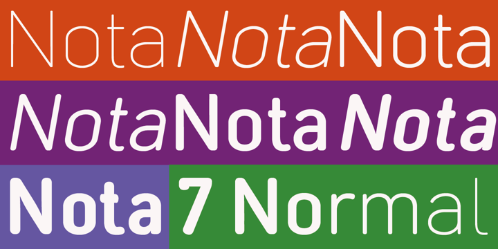 Nota Rounded Font Poster 3