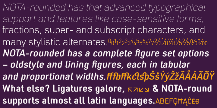 Nota Rounded Font Poster 4