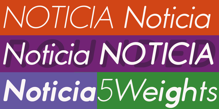 Noticia Rounded Font Poster 1