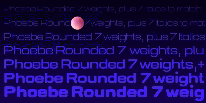 Phoebe Rounded Font Poster 7