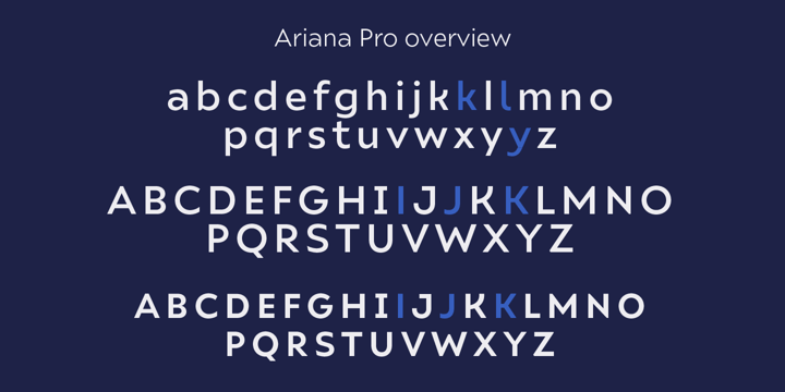 Ariana Pro Font Poster 9