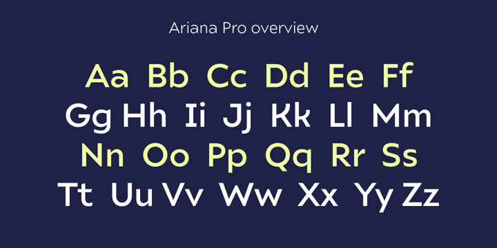 Ariana Pro Font Poster 10