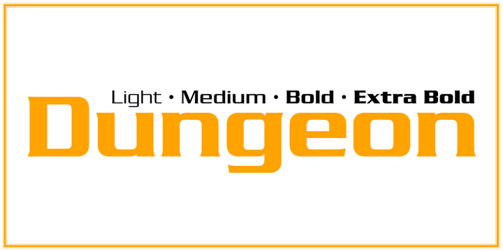 Dungeon Font Poster 5