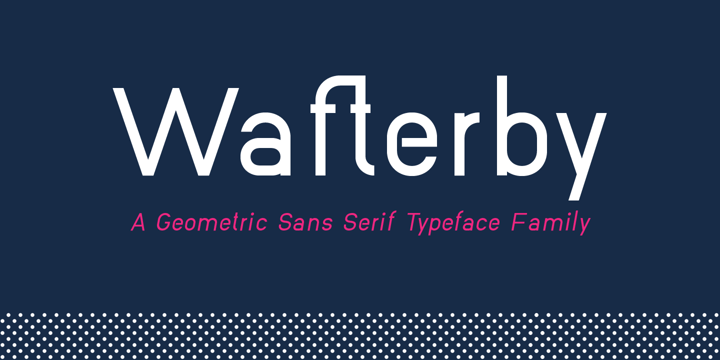 Wafterby Font Poster 5