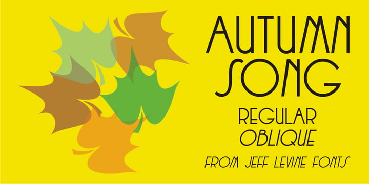 Autumn Song JNL Font Poster 1