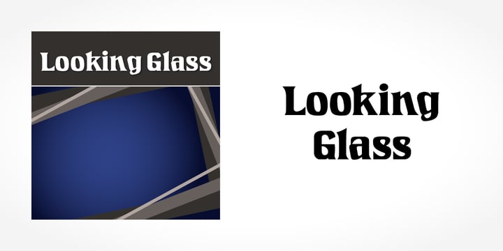 Looking Glass Font Poster 5