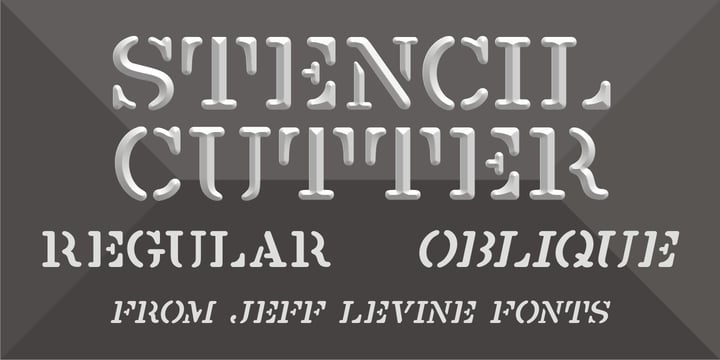 Stencil Cutter JNL Font Poster 1