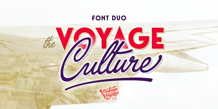 The Voyage Culture Font Poster 1