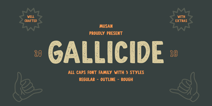 Gallicide Font Poster 6