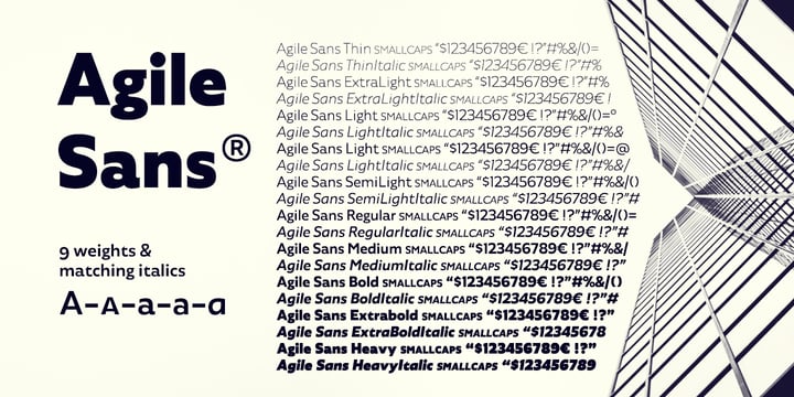 Agile Sans Font Poster 11