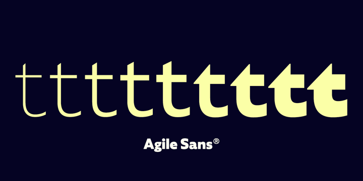 Agile Sans Font Poster 3