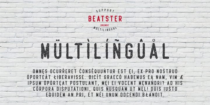 Beatster Font Poster 3