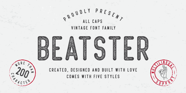 Beatster Font Poster 1