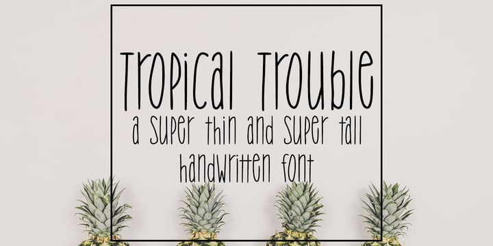 Tropical Trouble Font Poster 6