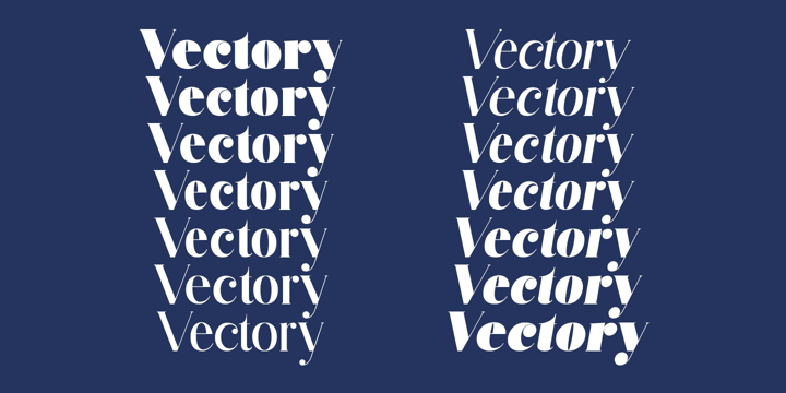 Vectory Font Poster 3