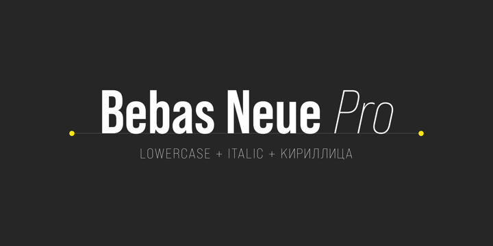 Bebas Neue Pro Font Poster 1