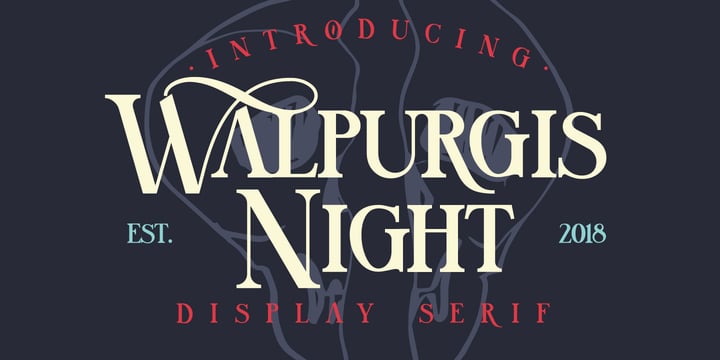 Walpurgis Night Font Poster 1